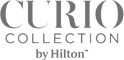 This is the logo for Curio Collection by Hilton.